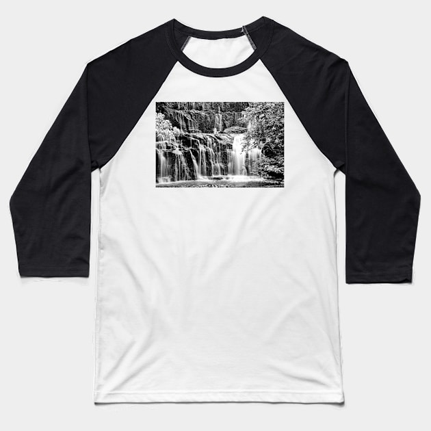 Nouvelle Zélande - Cascade Baseball T-Shirt by franck380